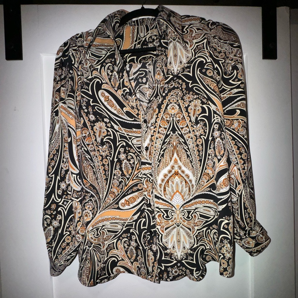 Nasty Gal Paisley Print Blouse